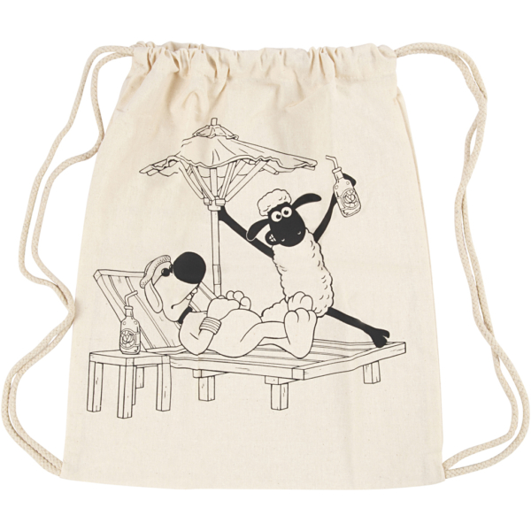 Kordelrucksack, Größe 37x40 cm, 1 Stk – Bild 3
