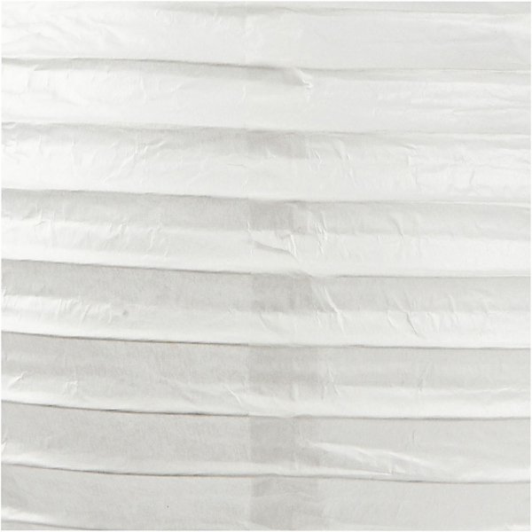 Reispapier-Lampe/-Lampion, Rund, D 20 cm, Weiß, 1 Stk – Bild 4