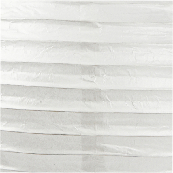 Reispapier-Lampe/-Lampion, Rund, D 35 cm, Weiß, 1 Stk – Bild 4
