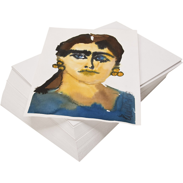Aquarellpapier, recycelt, A4, 180 g, Weiß, 100 Bl./ 1 Pck