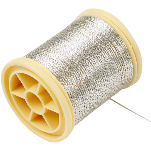 DMC Metallfaden, Dicke 0,36 mm, Silber, 40 m/ 1 Rolle – Bild 2