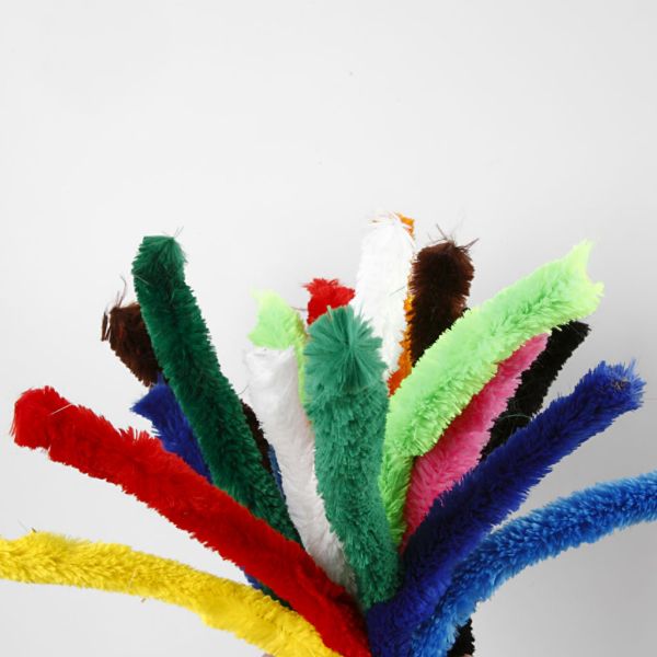 Pfeifenreiniger, Dick, L 45 cm, Dicke 25 mm, Sortierte Farben, 60 sort./ 1 Pck – Bild 6