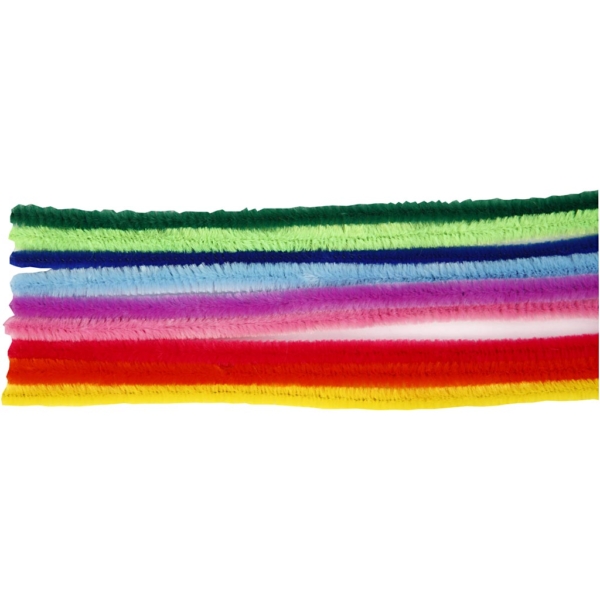Pfeifenreiniger, L 30 cm, Dicke 9 mm, Sortierte Farben, 200 sort./ 1 Pck – Bild 3