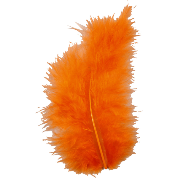 Daunen, Größe 5-12 cm, Orange, 15 Stk/ 1 Pck – Bild 4