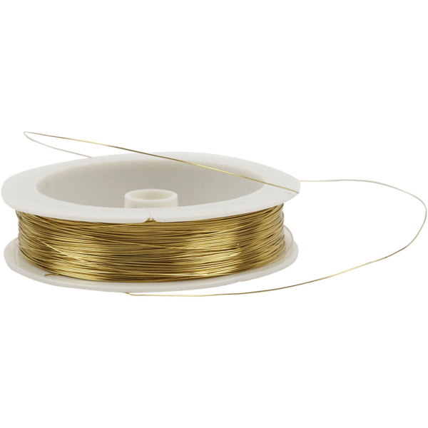 Messingdraht, Dicke 0,3 mm, 70 m/ 1 Rolle – Bild 2