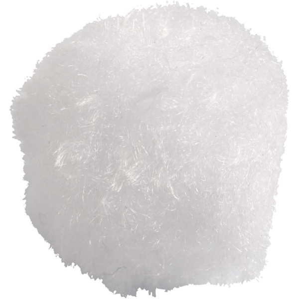 Pompons, D 20 mm, Weiß, 100 Stk/ 1 Pck – Bild 3