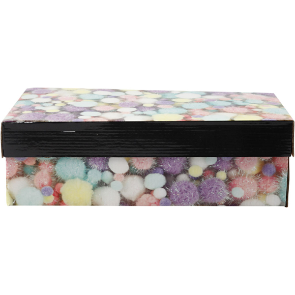 Pompons, D 15-40 mm, Glitter, Pastellfarben, 400 g/ 1 Pck – Bild 4