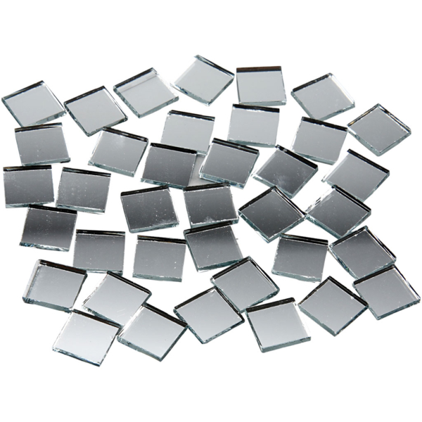 Spiegelmosaik, Größe 10x10 mm, Dicke 2 mm, 500 Stk/ 1 Pck – Bild 2