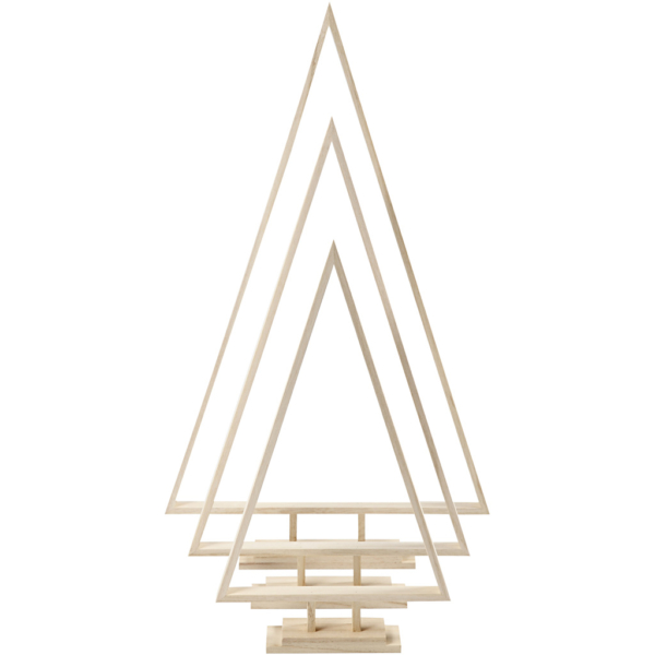 Weihnachtsbäume, H 40+50+60 cm, B 22,5+29+35 cm, 3 Stk/ 1 Pck – Bild 3