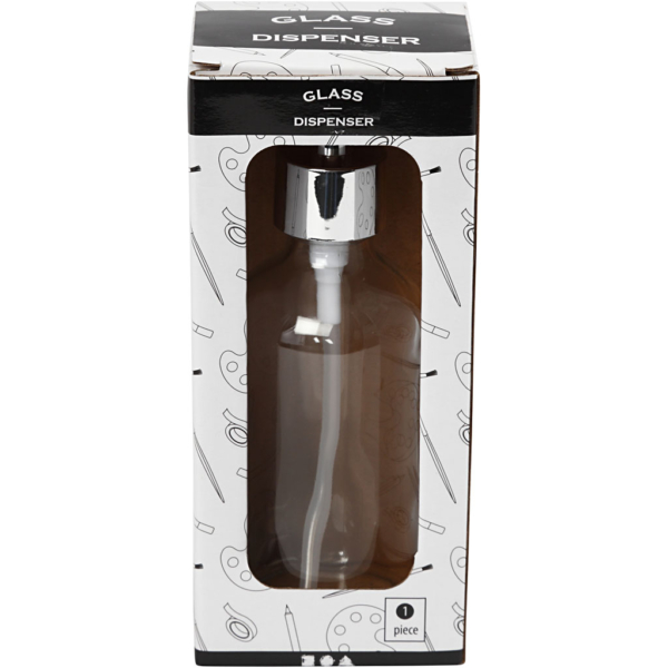 Seifenspender, H 19,3 cm, D 6,3 cm, 230 ml, Transparent, 1 Stk – Bild 3