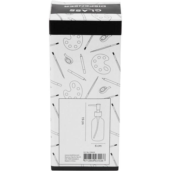 Seifenspender, H 19,3 cm, D 6,3 cm, 230 ml, Transparent, 1 Stk – Bild 4