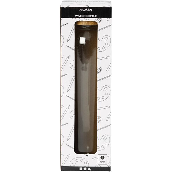 Wasserflasche, H 22 cm, D 6,7 cm, 500 ml, 1 Stk – Bild 2