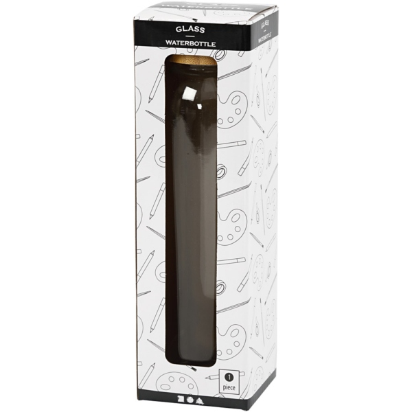 Wasserflasche, H 22 cm, D 6,7 cm, 500 ml, 1 Stk – Bild 4