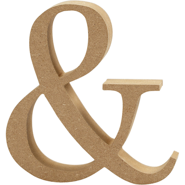Zeichen, &, H 8 cm, Dicke 1,5 cm, 1 Stk – Bild 2