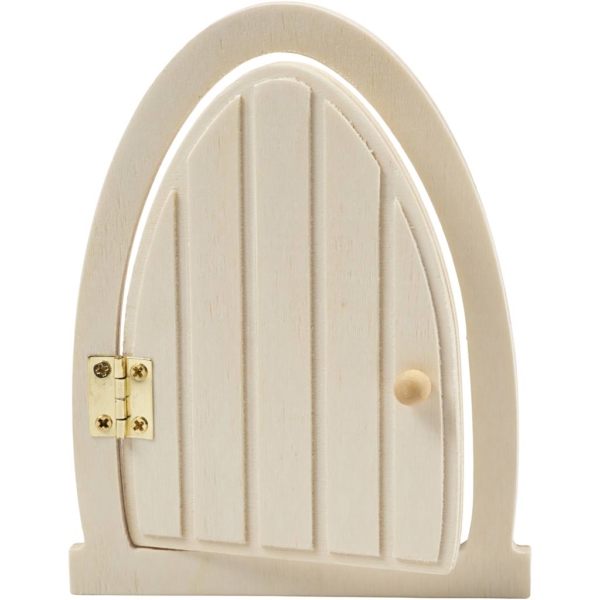 Tür mit Scharnieren, H 13 cm, B 10 cm, 1 Stk – Bild 2