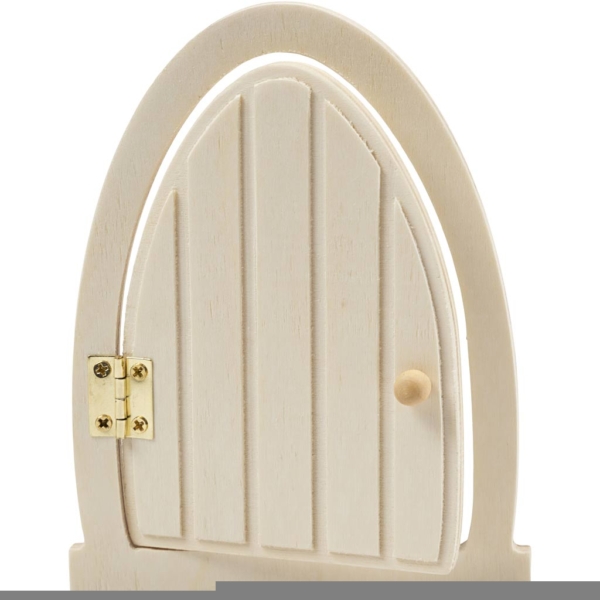 Tür mit Scharnieren, H 13 cm, B 10 cm, 1 Stk – Bild 3