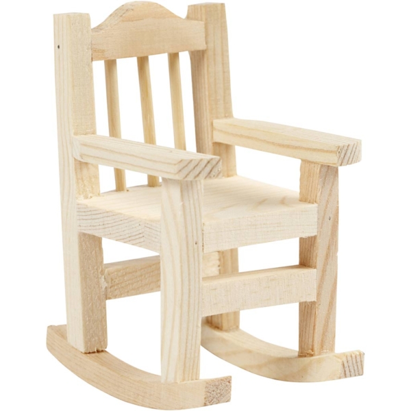 Schaukelstuhl, H 8,8 cm, T 6,7 cm, B 5,5 cm, 1 Stk – Bild 3