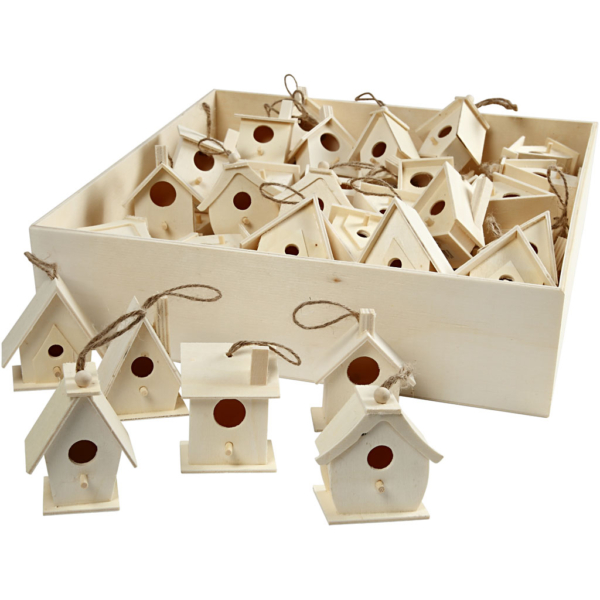 Vogelhaus, H 7 cm, 6x10 Stk/ 1 Pck – Bild 2