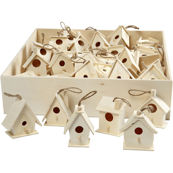 Vogelhaus, H 7 cm, 6x10 Stk/ 1 Pck – Bild 4