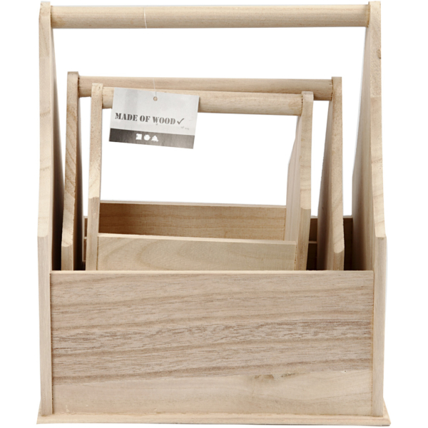 Flaschenträger, Größe 24x17,5x28 cm, 3 Stk/ 1 Set – Bild 3