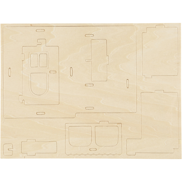 3D-Figuren zum Zusammensetzen, Haus mit Veranda, Größe 22,5x16x17,5 , 1 Stk – Bild 5