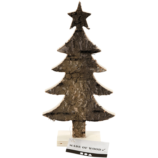 Holz-Weihnachtsbaum, H 18 cm, B 9 cm, 1 Stk – Bild 3