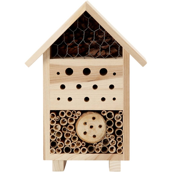 Insektenhotel, H 26,1 cm, T 9,2 cm, B 18,4 cm, 1 Stk – Bild 2
