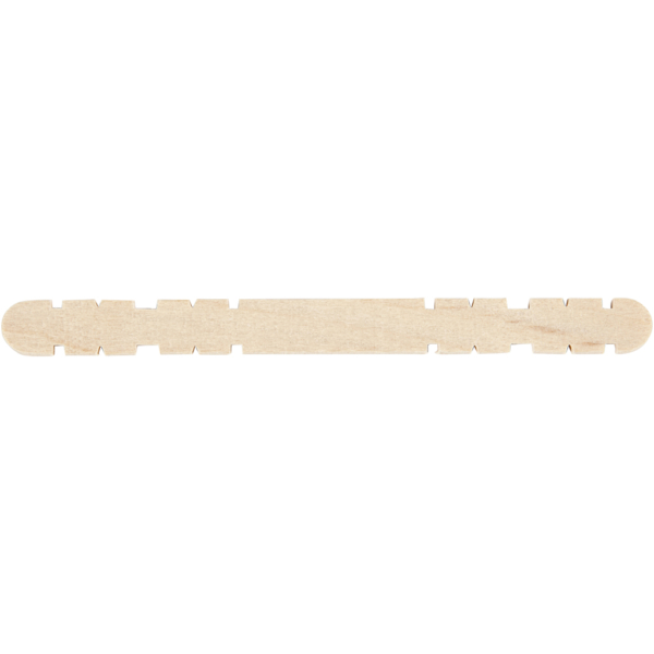 Holzbaustäbe mit Kerben, L 11,4 cm, B 10 mm, 30 Stk/ 1 Pck – Bild 3