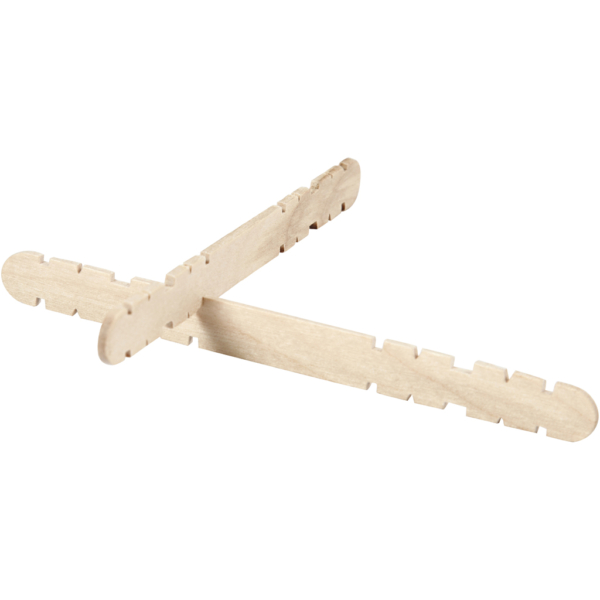 Holzbaustäbe mit Kerben, L 11,4 cm, B 10 mm, 30 Stk/ 1 Pck – Bild 4