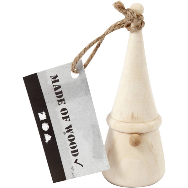 Skandinavischer Weihnachtszwerg, H 8 cm, D 3 cm, 1 Stk – Bild 2