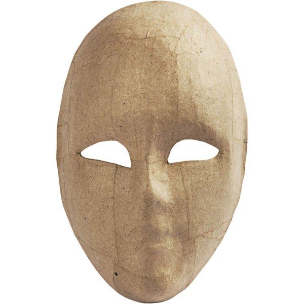 Maske, H 23 cm, B 16 cm, 1 Stk