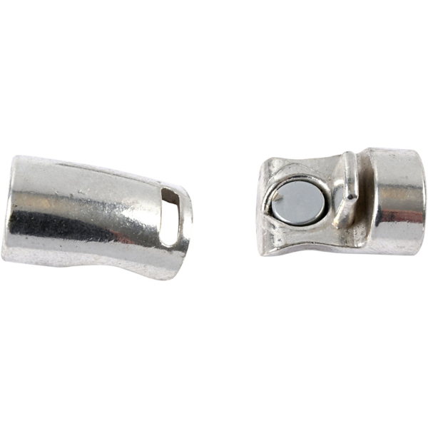 Magnetverschluss, D 26 mm, Lochgröße 10 mm, Antiksilber, 1 Stk – Bild 4