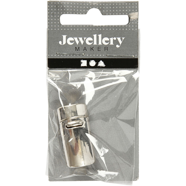 Magnetverschluss, D 26 mm, Lochgröße 10 mm, Antiksilber, 1 Stk – Bild 5