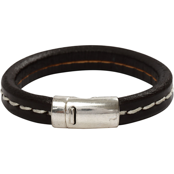 Magnetverschluss, D 26 mm, Lochgröße 10 mm, Antiksilber, 1 Stk – Bild 7