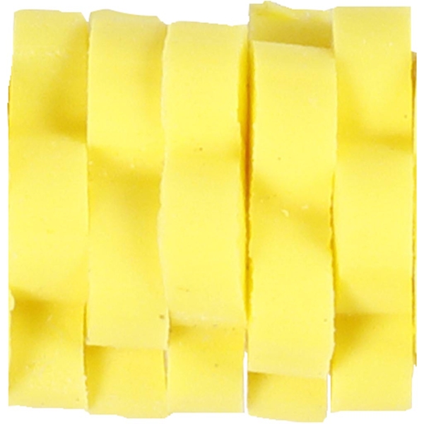 Tonperlen, D 5-6 mm, Lochgröße 2 mm, Gelb, 145 Stk/ 1 Pck – Bild 3