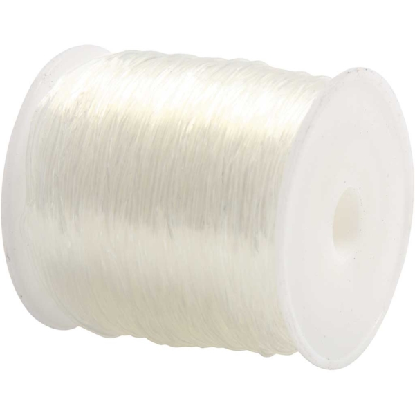 Elastischer Schmuckfaden, rund, Dicke 0,8 mm, 100 m/ 1 Rolle – Bild 2