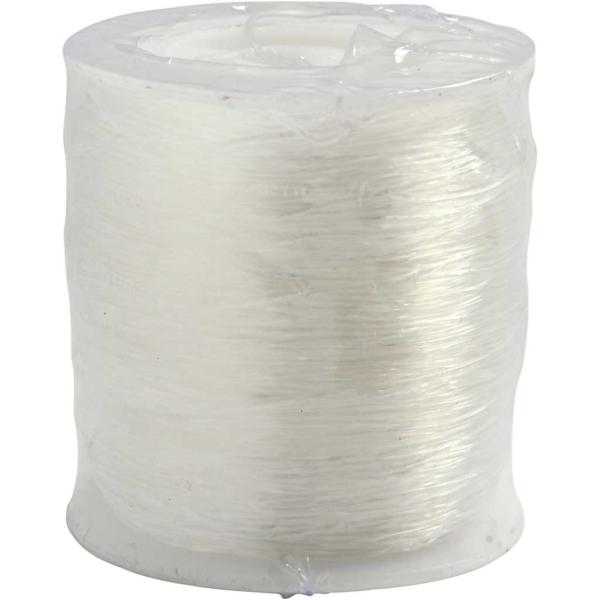 Elastischer Schmuckfaden, rund, Dicke 0,8 mm, 100 m/ 1 Rolle – Bild 3