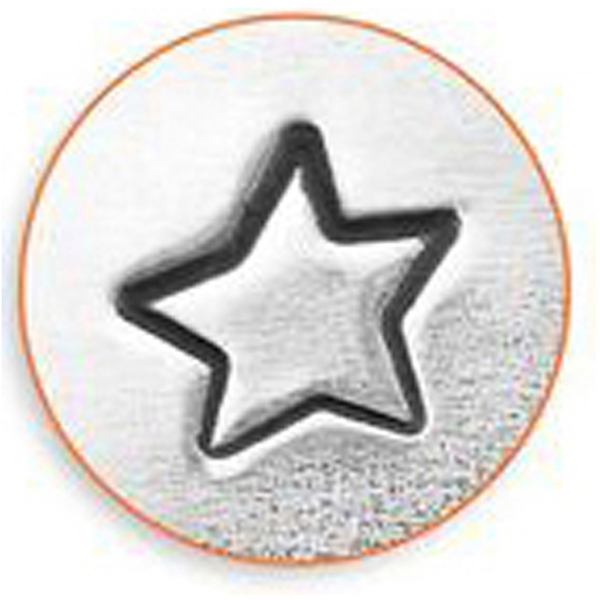 Prägestempel, Stern, L 65 mm, Größe 3 mm, 1 Stk – Bild 3