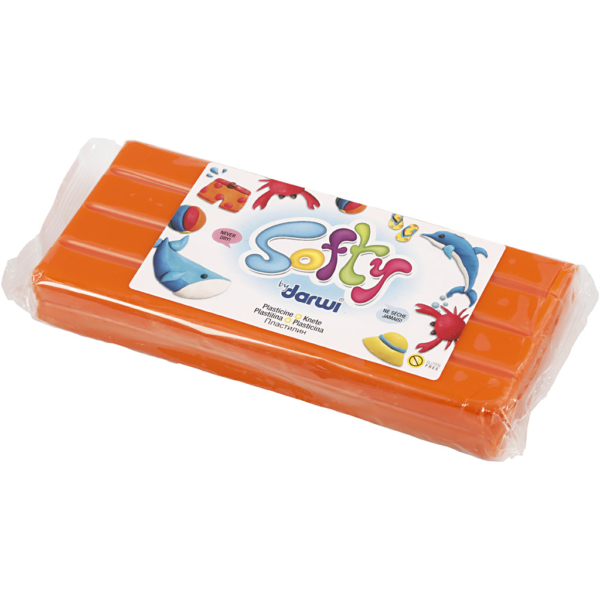 Weiche Knetmasse, Orange, 500 g/ 1 Pck – Bild 2
