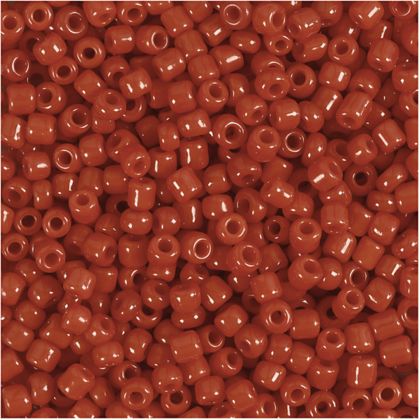 Rocailleperlen, D 3 mm, Größe 8/0 , Lochgröße 0,6-1,0 mm, Dunkelrot, 500 g/ 1 Pck – Bild 2