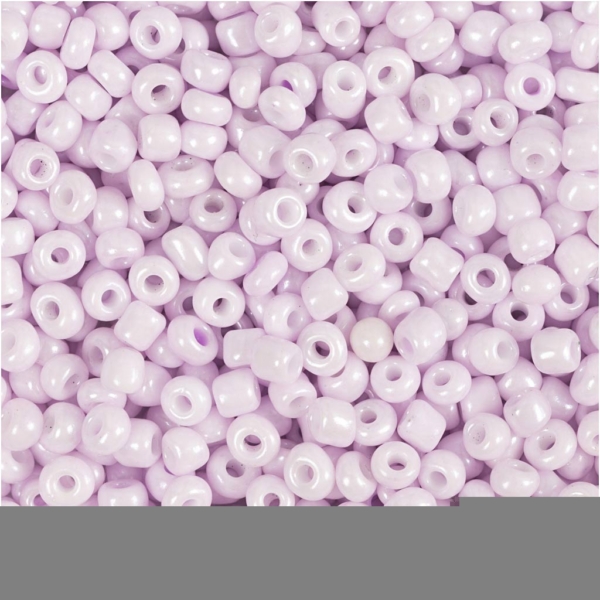 Rocailleperlen, D 3 mm, Größe 8/0 , Lochgröße 0,6-1,0 mm, Rosa mattiert, 25 g/ 1 Pck – Bild 2