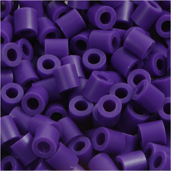 Bügelperlen, Größe 5x5 mm, Lochgröße 2,5 mm, medium, Dunkellila (32234), 6000 Stk/ 1 Pck – Bild 3