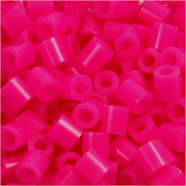 Bügelperlen, Größe 5x5 mm, Lochgröße 2,5 mm, medium, Pink (32258), 6000 Stk/ 1 Pck – Bild 3