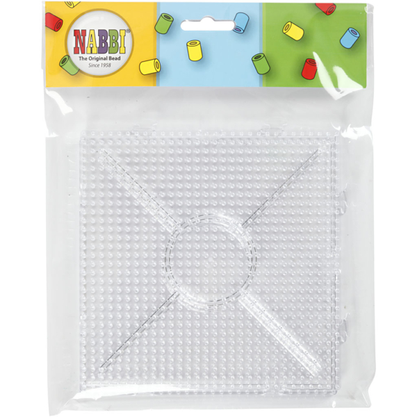 Steckplatte, Großes Quadrat, Größe 15x15 cm, Transparent, 2 Stk/ 1 Pck – Bild 9