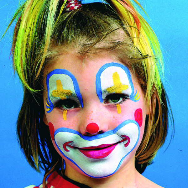 Eulenspiegel Gesichtsschminke - Motivset, Clown, Sortierte Farben, 1 Set – Bild 5