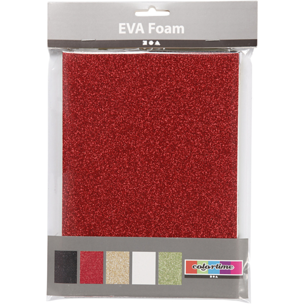 Moosgummi-Blätter, A5, 148x210 mm, Dicke 2 mm, Sortierte Farben, 5 Bl./ 1 Pck – Bild 2