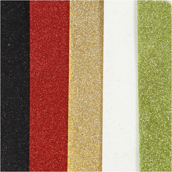 Moosgummi-Blätter, A5, 148x210 mm, Dicke 2 mm, Sortierte Farben, 5 Bl./ 1 Pck – Bild 3