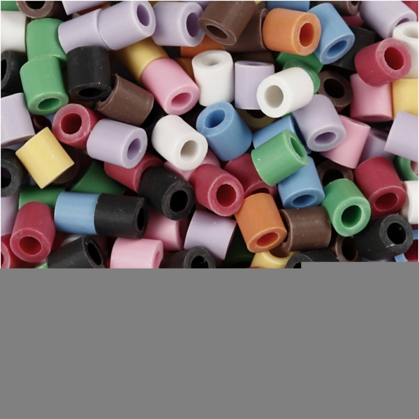 NABBI BioBeads, Größe 5x5 mm, Lochgröße 2.5 mm, medium, Sortierte Farben, 1000 Stk/ 1 Pck – Bild 2