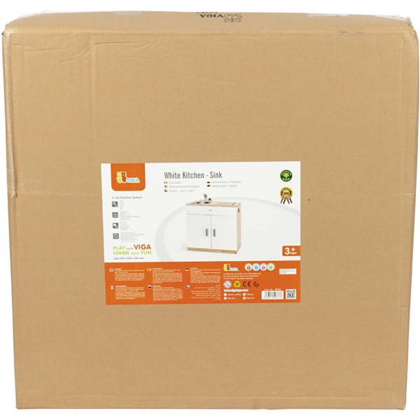 VIGA Spielspüle, Größe 40x34x64,5 cm, 1 Stk – Bild 2