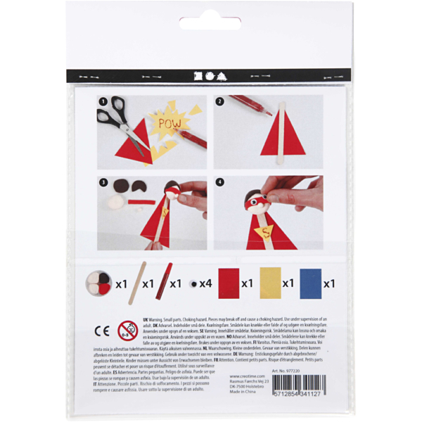 Mini Kreativ Set, Eisstiel-Figuren, 1 Pck – Bild 3